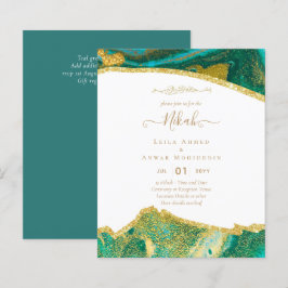 NIKAH Islamic Bismillah Wedding Invitations BUDGET