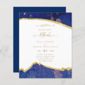 NIKAH Islamic Bismillah Wedding Invitations BUDGET (Voorkant / Achterkant)