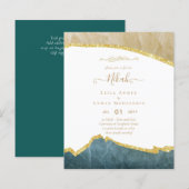 NIKAH Islamic Bismillah Wedding Invitations BUDGET (Voorkant / Achterkant)