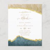 NIKAH Islamic Bismillah Wedding Invitations BUDGET (Voorkant)