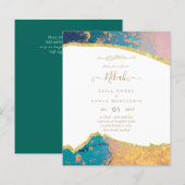 NIKAH Islamic Bismillah Wedding Invitations BUDGET (Voorkant / Achterkant)