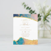 NIKAH Islamic Bismillah Wedding Invitations BUDGET (Staand voorkant)