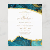 NIKAH Islamic Bismillah Wedding Invitations BUDGET (Voorkant)