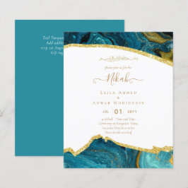 NIKAH Islamic Bismillah Wedding Invitations BUDGET