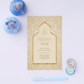 NIKAH -  Islamic Mosque Gold Wedding Flyer (Enkel)