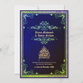 NIKAH - islamitisch weddenschap - Blue Gold Kaart