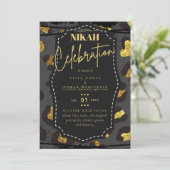 NIKAH Islamitische Bismillah Trouw Uitnodigingen B (Staand voorkant)