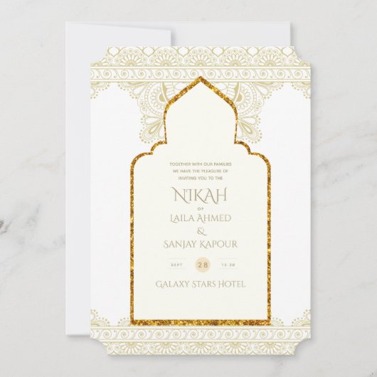 NIKAH -  islamitische bruidsport Kaart (Voorkant)