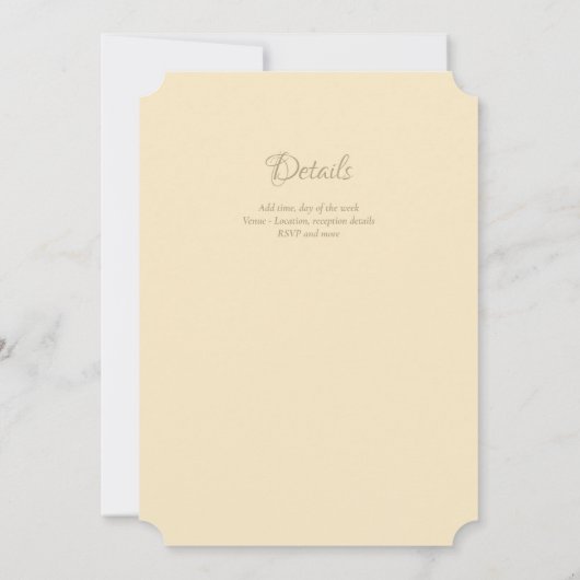 NIKAH -  islamitische goudweddenschap Kaart (Achterkant)