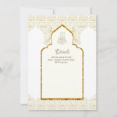 NIKAH -  islamitische goudweddenschap Kaart (Achterkant)