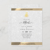 NIKAH - islamitische Huwelijks Uitnodiging Calligr (Voorkant / Achterkant)