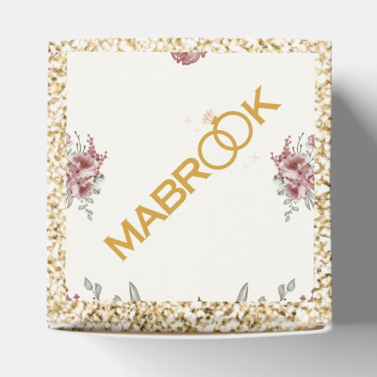 Nikah Mabrook Islamitische huwelijksgunsten Bedankdoosjes (Bovenkant)