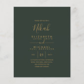 NIKAH - Modern Green Gold Budget (Voorkant)