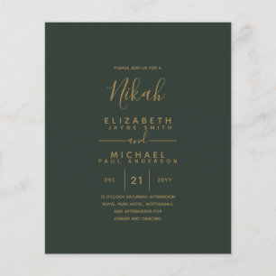 NIKAH - Modern Green Gold Budget