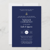 Nikah - Modern Islamic Wedding Invitations Kaart (Voorkant)