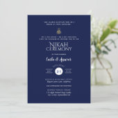 Nikah - Modern Islamic Wedding Invitations Kaart (Staand voorkant)