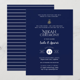 Nikah - Modern Islamic Wedding Invitations Kaart