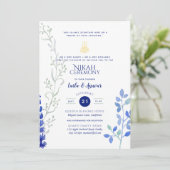 Nikah - Moderne islamitische trouwuitnodigingen Kaart (Staand voorkant)