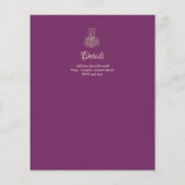 NIKAH - Moderne Mandala Berry Gouden Trouw Uitnodi Flyer (Achterkant)