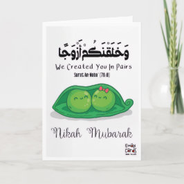 Nikah Mubarak aan Erwtjes in een peul Kaart