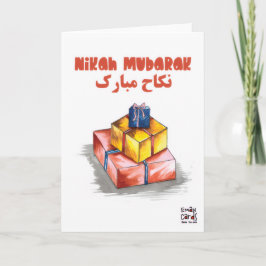 Nikah Mubarak met snoepjes Kaart