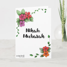 Nikah Mubarak Simple Kaart