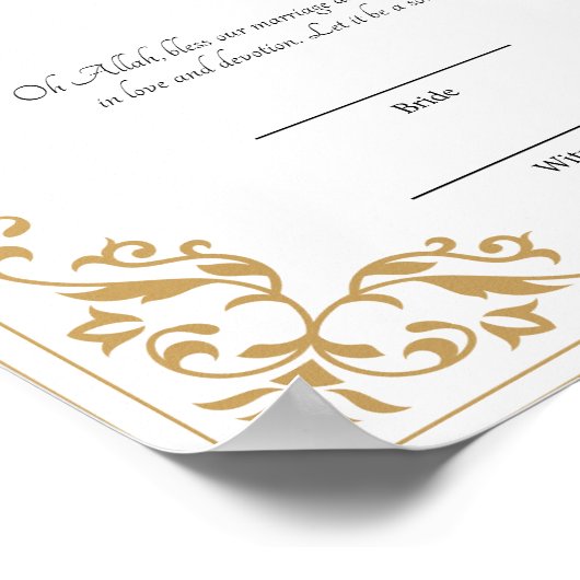 Nikah Nama Poster (Hoek)