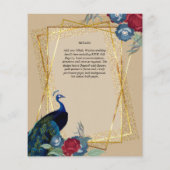 NIKAH Pauw Bloem Gouden Lijst Islamitisch Huwelijk (Achterkant)