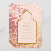 NIKAH - Sierlijke Roze Gouden Trouwring van Roségo Kaart (Voorkant / Achterkant)