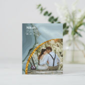 NIKAH - Trouwbudget Agate Goud Teal FOTO (Staand voorkant)