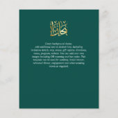 NIKAH - Trouwbudget Agate Goud Teal FOTO (Achterkant)
