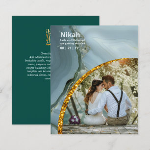 NIKAH - Trouwbudget Agate Goud Teal FOTO