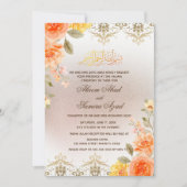 Nikah Valima Ceremony Wedding Invitation Sinaasapp Kaart (Voorkant)