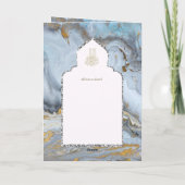 Nikah Walimah Huwelijksuitnodiging Programma RSVP (Achterkant)