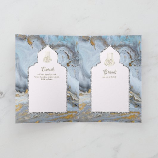 Nikah Walimah Huwelijksuitnodiging Programma RSVP (Binnen)