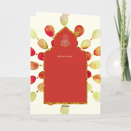 Nikah Walimah Wedding Invitation Programme RSVP Kaart (Achterkant)