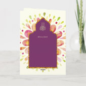 Nikah Walimah Wedding Invitation Programme RSVP Kaart (Achterkant)