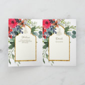 Nikah Walimah Wedding Invitation Programme RSVP Kaart (Binnen)