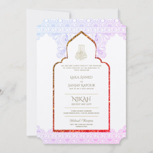NIKAH Wedding Invite -  Moskee Walimah Kaart