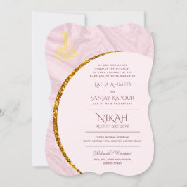Nikah Wedding Invites | Islamic Walimah Modern Kaart