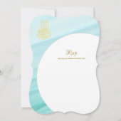 Nikah Wedding Invites | Islamic Walimah Modern Kaart (Achterkant)