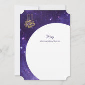 Nikah Wedding Invites | Islamic Walimah Modern Kaart (Achterkant)