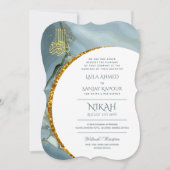 Nikah Wedding Invites | Islamic Walimah Modern Kaart (Voorkant)