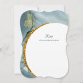 Nikah Wedding Invites | Islamic Walimah Modern Kaart (Achterkant)