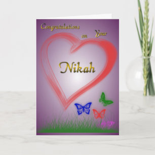 Nikah-Wedding Kaart