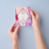 Nikah Wedding nodigt uit tot AGATE GOLD GLITTER BU Flyer (Hand)