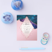 Nikah Wedding nodigt uit tot AGATE GOLD GLITTER BU Flyer (Enkel)