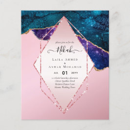 Nikah Wedding nodigt uit tot AGATE GOLD GLITTER BU Flyer