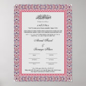 Nikah Zertifikat Poster (Voorkant)