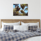 Nikau Palms Groeien in de Waitakere Ranges Canvas Afdruk (Insitu (Slaapkamer))